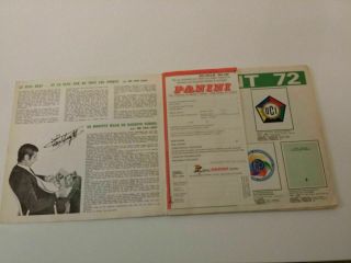 1972 Panini Sprint 72 cycling stickers & cards album with 164/250 2
