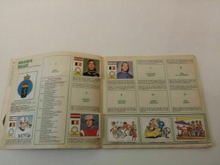 1972 Panini Sprint 72 cycling stickers & cards album with 164/250 3