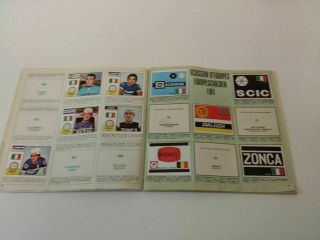 1972 Panini Sprint 72 cycling stickers & cards album with 164/250 7
