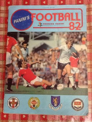 Panini Football 82 Sticker Album Book 100 Complete Rare Great Gift