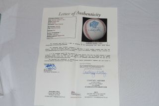 Derek Jeter Signed Baseball 1999 W.  S.  (JSA LOA) 3