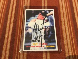 The Natural Robert Redford Signed Roy Hobbs Baseball Card Autographed