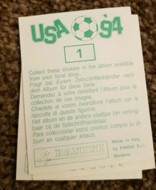 USA 94 World Cup Panini 128 Stickers No doubles Con. 3