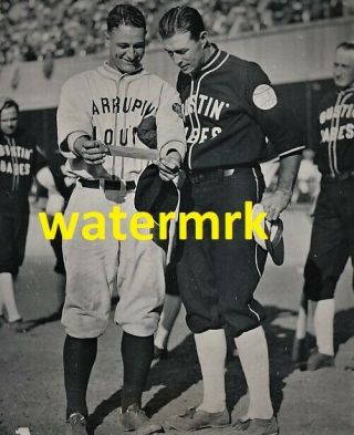 1927 Lou Gehrig York Yankees Al Hof W/ Lefty O " Doul 8x10 Photo