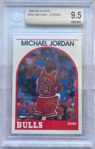 Bgs 9.  5 Michael Jordan 1989 - 90 Hoops 200
