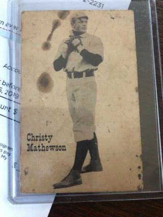 1951 Connie Mack Book Christy Mathewson Baseball Card Toug