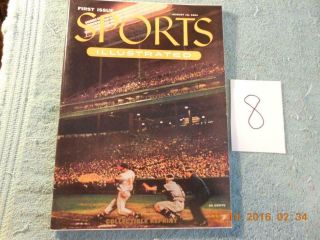 1954 Sports Illustrated First Issue Reprint With 1954 Topps Cards Cond