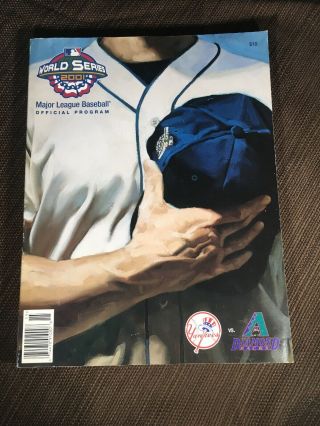 2001 World Series Baseball Program,  York Yankees Vs.  Arizona Diamondbacks