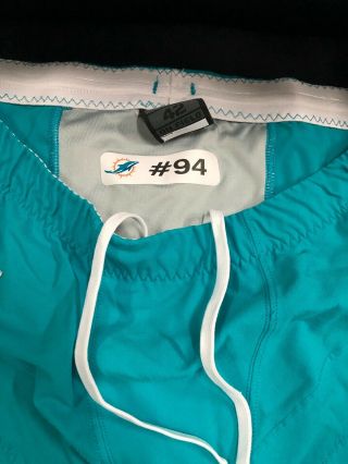 94 MIAMI DOLPHINS CJ MOSLEY GAME JERSEY FULL SET W/PANTS/SOCKS/BAG/CLEATS 6