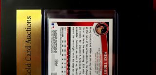 2011 TOPPS UPDATE DIAMOND ANNIVERSARY US175 MIKE TROUT ANGELS RC ROOKIE 5