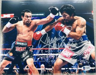 Manny Pacquiao Boxing Signed Auto 8x10 Photo Autographed Bas Bgs 19