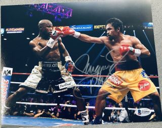 Manny Pacquiao Boxing Signed Auto 8x10 Photo Autographed Bas Bgs 3