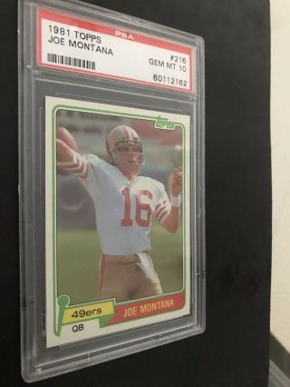1981 Topps Joe Montana Rookie PSA 10☘️ (POP 104,  And Only 1 Owner)  2