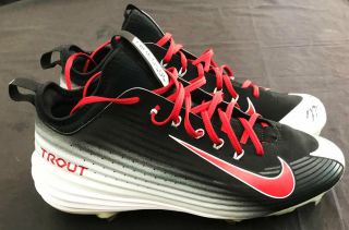 2014 Mike Trout Game - Nike Flywire Autographed Cleats AUTO,  LOA (PWCC) 3