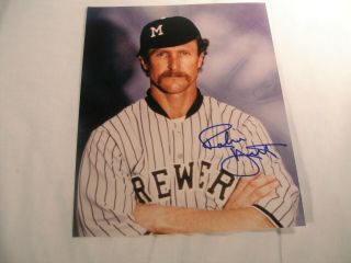 Mlb Milwaukee Brewers Robin Yount Hand Signed,  Autographed 8 X 10 Photo