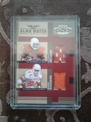 2005 Playoff Honors Barry Sanders/ Cedric Benson Rc Dual Jersey 28/100 Wow