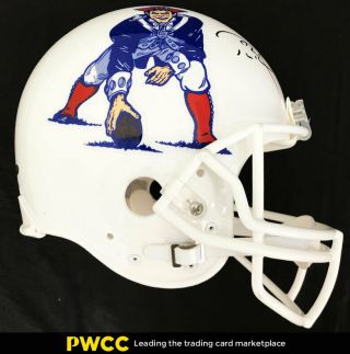 Tom Brady Signed Autographed Patriots Full Size Helmet Auto,  Tri - Star (pwcc)
