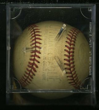 Babe Ruth Single Signed Autographed Worth Baseball Sweetspot AUTO JSA LOA (PWCC) 3