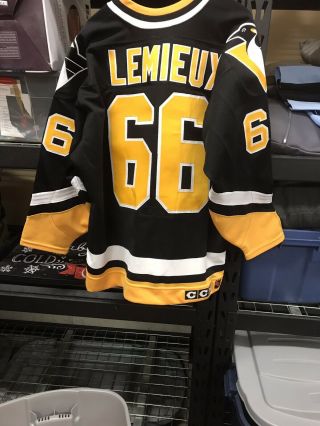 1993 Pittsburgh Penguins Mario Lemieux Authentic On Ice Jersey