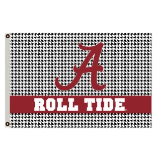 Alabama Roll Tide Houndstooth Flag Banner 3x5feet Man Cave