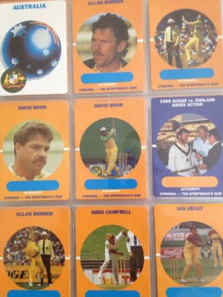 Rare Complete Set Of 1989/1990 Stimorol World Series Cricket 84/84 Cards