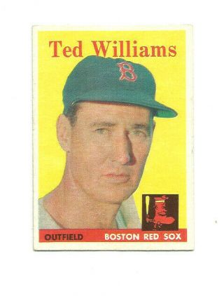 1958 Topps 1 Ted Williams Red Sox Centered Gorgeous Exmt,  1964 Lolich Rc,