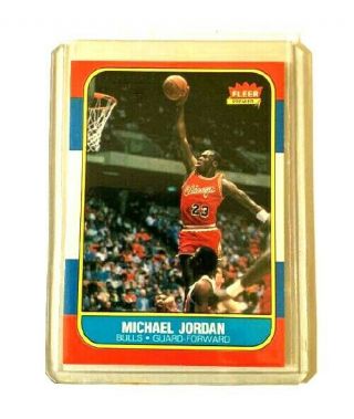 1986 - 87 Fleer Basketball Complete Set 132 Cards & 11 Stickers Michael Jordan Rc