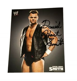 Wwe David Hart Smith Hand Signed Autographed 8x10 Promo Photo With