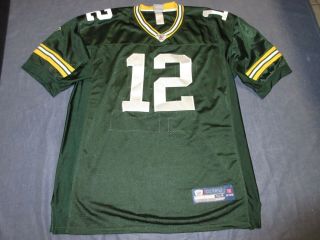 Men’s Aaron Rodgers 12 Stitched Green Bay Packers Reebok Jersey - Sz 54 Or 2xl