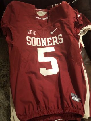 Oklahoma Sooners Game Worn Jersey Ou