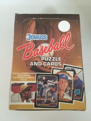 1987 Donruss Baseball Wax Pack Box 36 Packs Per Box