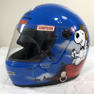 Simpson Joe Amato Helmet Nhra Snoopy Custom Paint Racing Made Usa 7 5/8 61cm