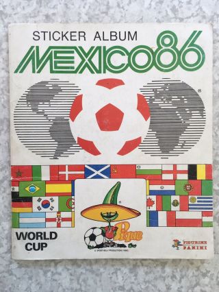 Panini Mexico 86 Sticker Album Complete Minus One Sticker