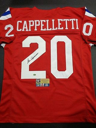 Gino Cappelletti England Patriots Autographed Custom Style Jersey - Fta -