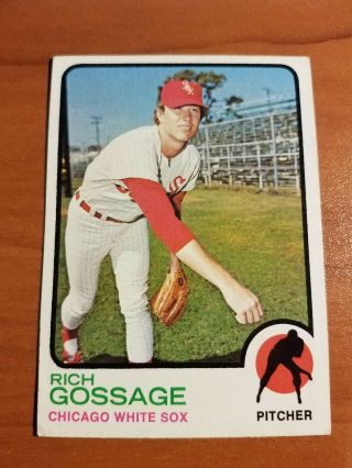 1973 Topps Rich " Goose " Gossage Rookie Card 174 Ex,  Rpjh99 Bv $30