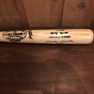 Mickey Mantle Signed Inscribed “no.  7” Louisville Slugger M110 Bat Jsa