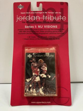 1997 Upper Deck Michael Jordan Tribute Series 1 Mj Visions Nba Cards Nos