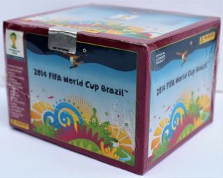 Panini World Cup 2014 Brazil - Box With 100 Packs - Rare Purple Version Display