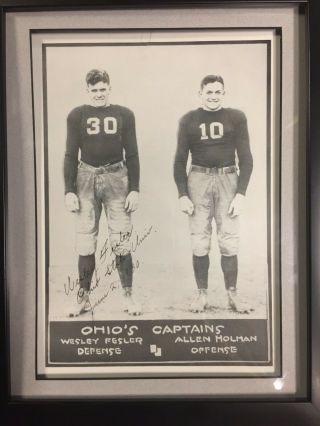 Ohio State Buckeyes All - American Wes Fesler Autographed 1929 Football Program