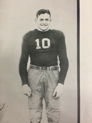 Ohio State Buckeyes All - American Wes Fesler Autographed 1929 Football Program 5