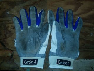 Game Worn Batting Gloves Alex Gordon Royals 2012