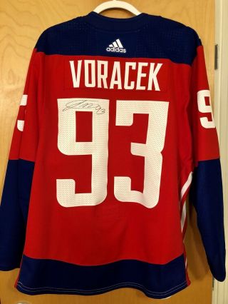 Voracek 2016 World Cup Autographed Game Worn Jersey.  Flyers.
