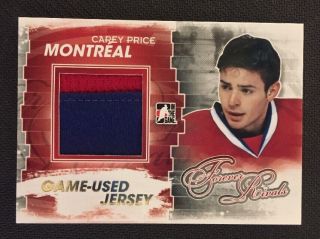 2012 - 13 In The Game Forever Rivals Jersey Carey Price Gold Version 10 Made