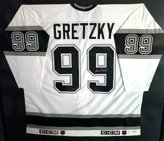 Los Angeles Kings Wayne Gretzky Signed Hockey Jersey W/coa Upper Deck Hologram