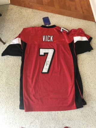 Autographed Michael Vick Atlanta Falcons On Field Jersey Sz 60 Reebok
