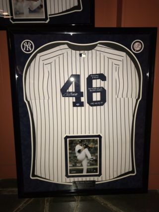 Andy Pettitte Game Worn Signed Framed Yankees Jersey Last Career Home Win