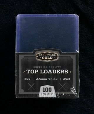 (500) 1 Case 2.  5mm Cbg Real Thick Trading Card Storage Toploaders 100pt.
