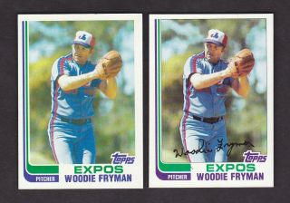 1982 Topps Pure True Blackless 788 Woodie Fryman Expos Very Rare A Sheet