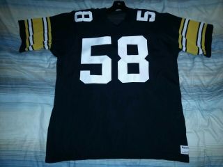 Jack Lambert 58 Pittsburgh Steelers Authentic Sand - Knit Football Jersey X - Large