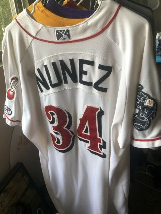 Renato Nunez Game Signed Nashville Sounds Jersey ‘17 Baltimore Orioles A’s